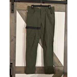 Foehn Pants Men's 32 Olive Schoeller Ecorepel Water Repellent Hiking Outdoor